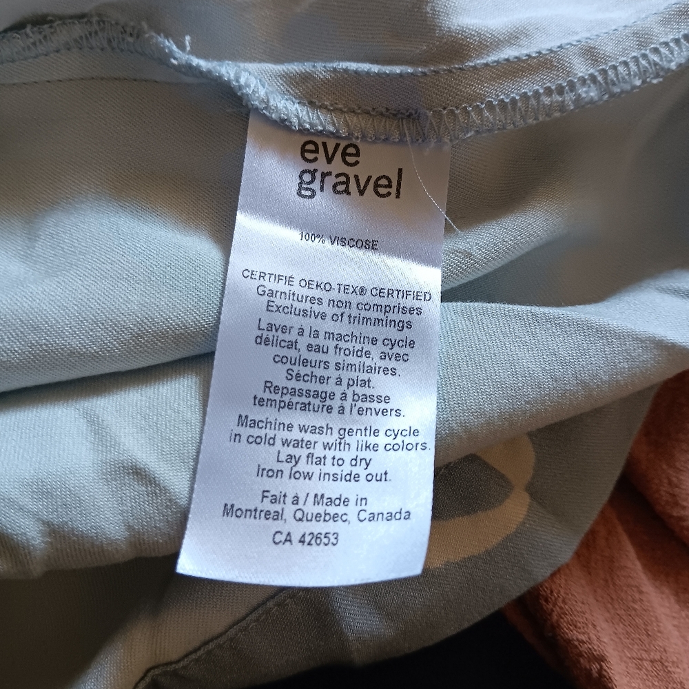 EVE GRAVEL Pale Blue + White Viscose Mini Dress S - Picture 4 of 4